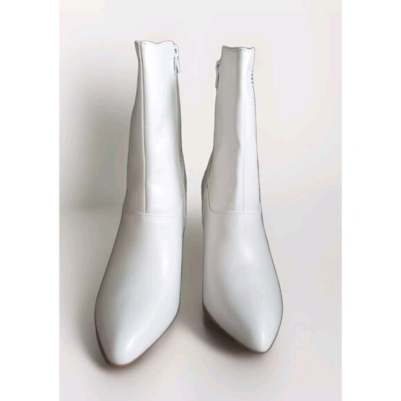 Chase & Chlo Western Boots Women's Size 9 White Rhinestone Tassel Justine New - Picture 5 of 10